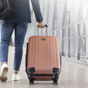 Sealey Dellonda 3-Piece Lightweight ABS Luggage Set with Integrated TSA Approved Combination Lock - Rose Gold - DL125 DL125