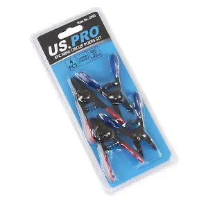 US PRO Tools 4pc Mini Circlip Pliers Plier Set 2990