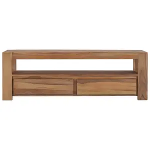 Berkfield TV Cabinet 120x30x40 cm Solid Teak Wood