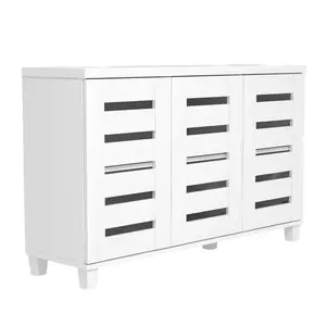 Lismore 16 Pair Shoe Storage Cabinet/Lismore shoe cabinet for 16 pairs of shoes White