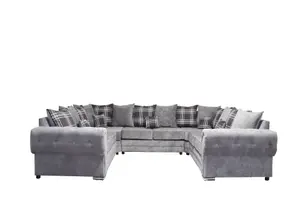 Verona U Shape 8 Seater - Chenille