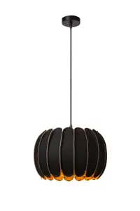 Lucide SPENCER - Pendant light - 30 cm - 1xE27 - Black