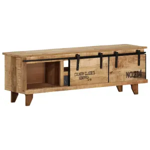 Berkfield TV Cabinet 120x30x40 cm Solid Mango Wood