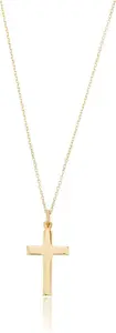 Solid Gold Cross Necklace - Lily & Roo