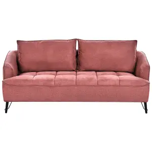 Fabric Sofa Set Burgundy HOBRO