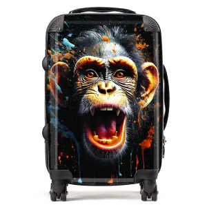 Monkey Face Splashart Suitcase - Cabin