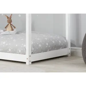 Birlea House Single Bed Frame In White