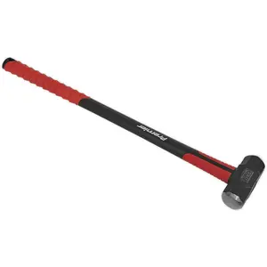 10lb Sledge Hammer - Fibreglass Handle - Rubber Grip - Fine Grained Carbon Steel