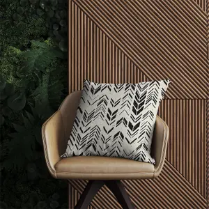 Hand Drawn Chevron Pattern Outdoor Cushion 60cm x 60cm