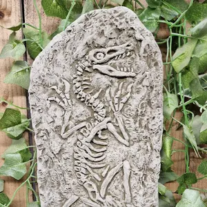 Wall Plaque Stone Cast Jurassic Design