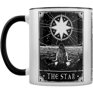 Deadly Tarot The Star Strength & The Sun Inner Two Tone Mug White/Black (One Size)