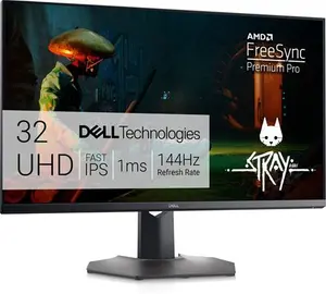 Dell G3223Q 32 Inch 4K UHD (3840X2160) Gaming Monitor, 144Hz, Fast IPS, 1Ms, AMD Freesync Premium Pro, 95% DCI-P3, HDR 600, Displayport, 2X HDMI, 3X