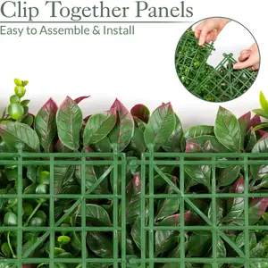 Paradise Artificial Living Wall Panels Fence Covering Indoor Outdoor (Set of 4 1m x 1m)