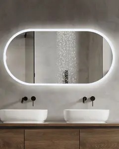 LED Bathroom Mirror CHATEAUROUX Silver