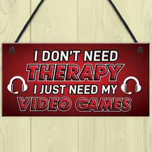 Funny Gaming Sign Neon Effect Hanging Bedroom Sign Gamer Gift Keepsake