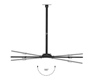 Duronic TVB109M Full Range TV Bracket, Swivel and Tilt Wall Mount with VESA 600x400 for Flat Screen Television 32-70"