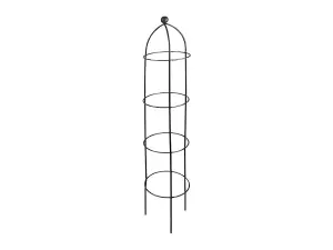 Growing Obelisks Coated in Black - Large - Single