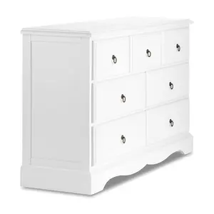 Romance True White 3 Over 4 Chest of Drawers