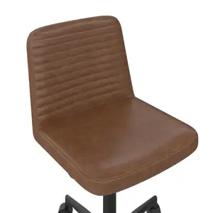 Corey Office Task Chair Camel Faux Leather