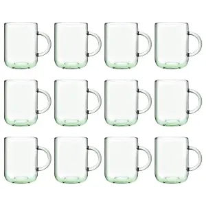 Pasabahce Aware Iconic Recycled Glass Mugs - 330ml - Green - Pack of 12