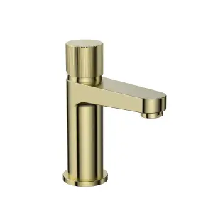 UK Home Living Avalon Koko Mono Basin Tap Brushed Brass