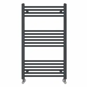 Right Radiators 1000x600 mm Straight Heated Towel Rail Radiator Bathroom Ladder Warmer Anthracite