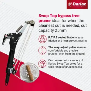 Darlac Swop Top Bypass Tree Pruner Head, DP563