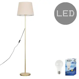 ValueLights Modern Standard Floor Lamp Base In Gold Metal Finish