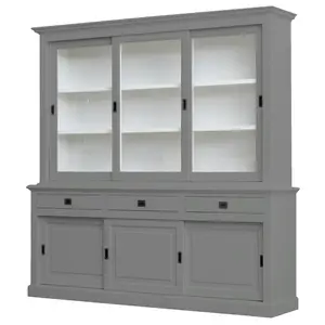 Anneros Display Cabinet Dusty Grey