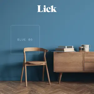 Lick Blue 05 Matt Emulsion paint, 2.5L