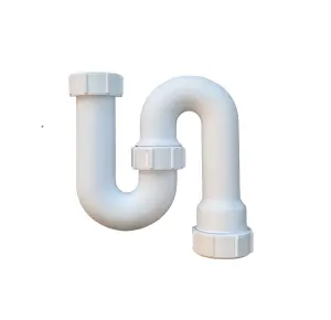 Premium S Trap 32mm (1.1/4'') Sink Waste Pipe Trap, BS EN 274-1:2002 Compliant Basin Trap. FREE DELIVERY