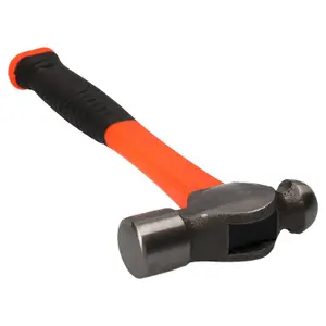 16oz Ball Pein Pin Hammer With TPR Rubberised Fibreglass Handles