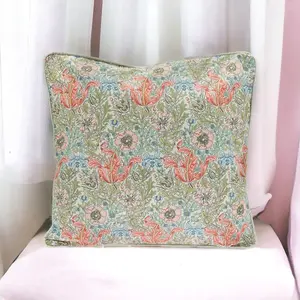 William Morris Compton Floral Filled Decorative Throw Scatter Cushion - 43 x 43cm - Set of 2