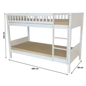 Étienne Single (3') Standard Bunk Bed White