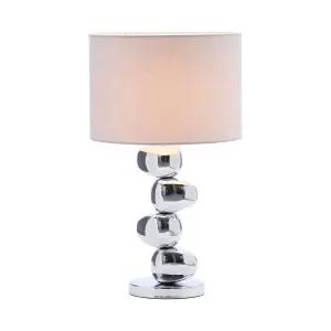 Inlight Himalia Pebble Polished Chrome effect Table light