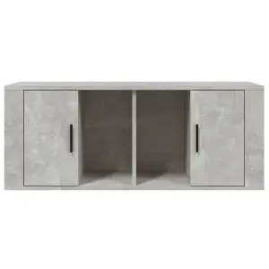 Berkfield TV Cabinet Concrete Grey 100x35x40 cm Engineered Wood