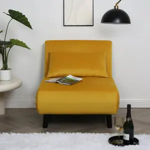 Aurora 1 Seat Sofa Bed  Yellow Velet