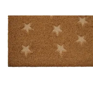 Interiors by Premier Star embossed coir doormat