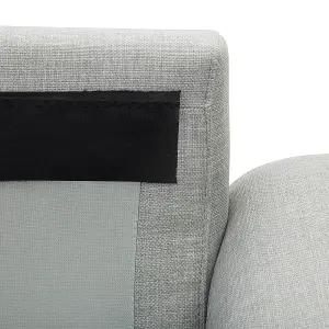 Right-Hand Corner Sofa KIRUNA Light Grey Fabric Right Hand