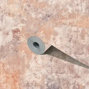 Grandeco Blush Plaster effect Concrete Embossed Wallpaper Sample