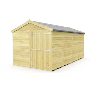 DIY Sheds 8x16 Apex Shed - Double Door Without Windows