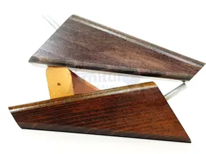 SET OF 4 REPLACEMENT FURNITURE SQUARE FEET CHESTNUT WASH TAPERED WOODEN LEGS 150mm HIGH M10