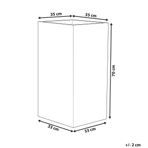 Plant Pot 35 x 35 x 70 cm Brown GAZA