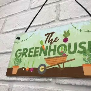 Red Ocean The Greenhouse Plaque Garden Shed SummerHouse Sign Dad Grandad Mum Nan Birthday Gift