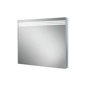 Nes Home Amber Portrait or Landscape LED back-lit mirror & three illuminated strips 700 x 500 x 40