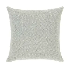 Woven Indoor Outdoor Washable Plain Cosy Cushion Sky Grey - 45cm x 45cm