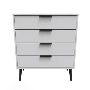 Hong Kong Ready assembled Matt grey 4 Drawer Chest of drawers (H)885mm (W)765mm (D)415mm