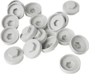 HC19 19mm Colour Caps White/00E55 (Pack Of 100)