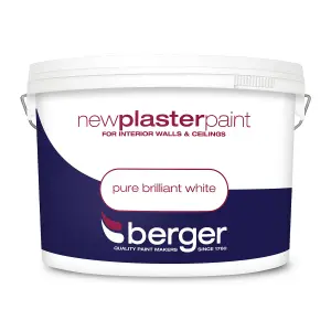 Berger New Plaster Paint Pure Brilliant White - 10L