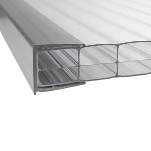 Solstice Roof Sheet Closure 16mm PVC 2.1m Anthracite Grey